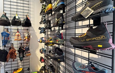 branded trek shoes in thamel store