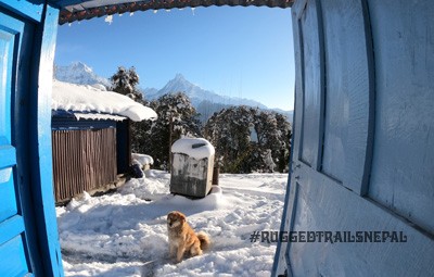 trekking in nepal in winter