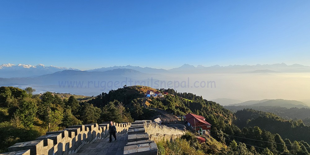 morning excellent view from sailung great wall