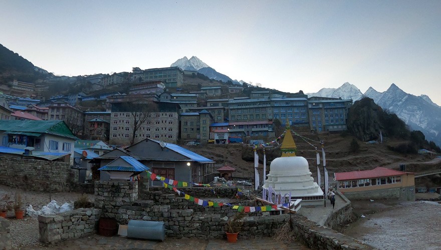 gokyo lakes trek the namche bazaar