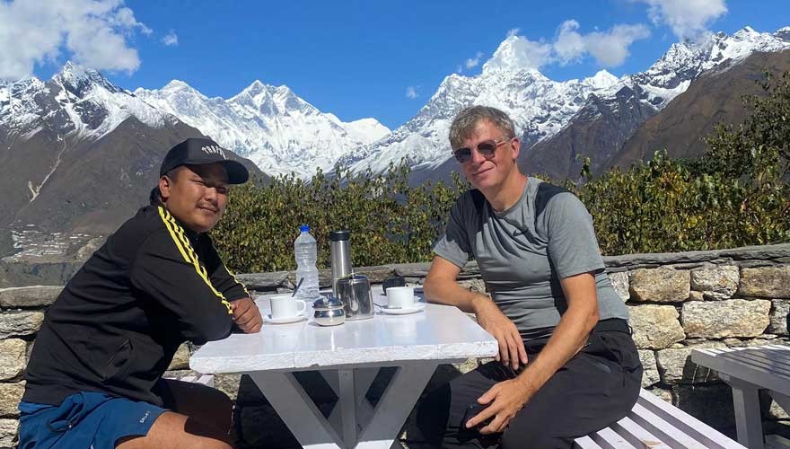 gokyo valley lake trek view from namche