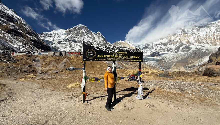 annapurna base camp trek new welcome sign