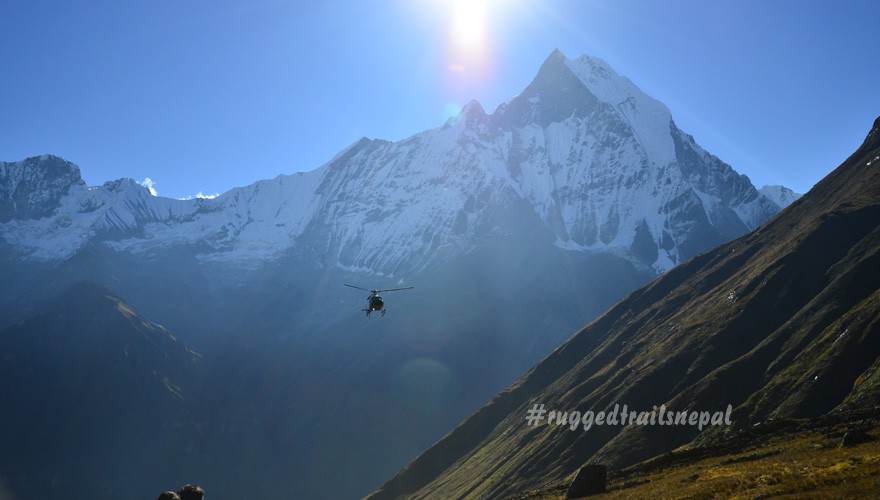 pokhara to annapurna base camp helicopter tour