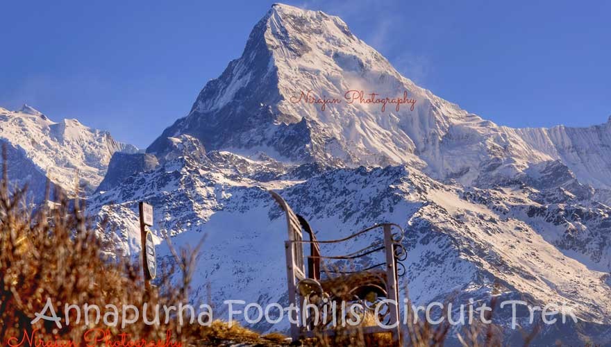 trekking in annapurna foothills nepal with rugged trails nepal