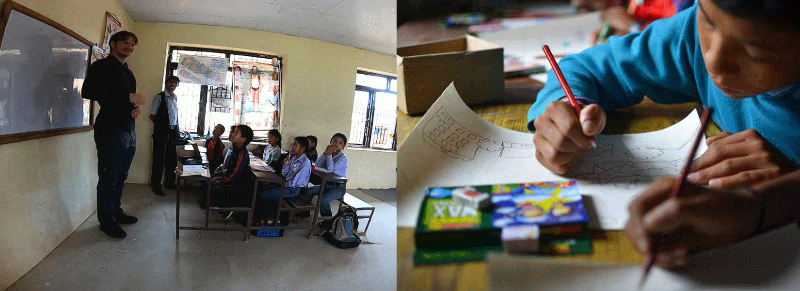 volunteer in nepal school