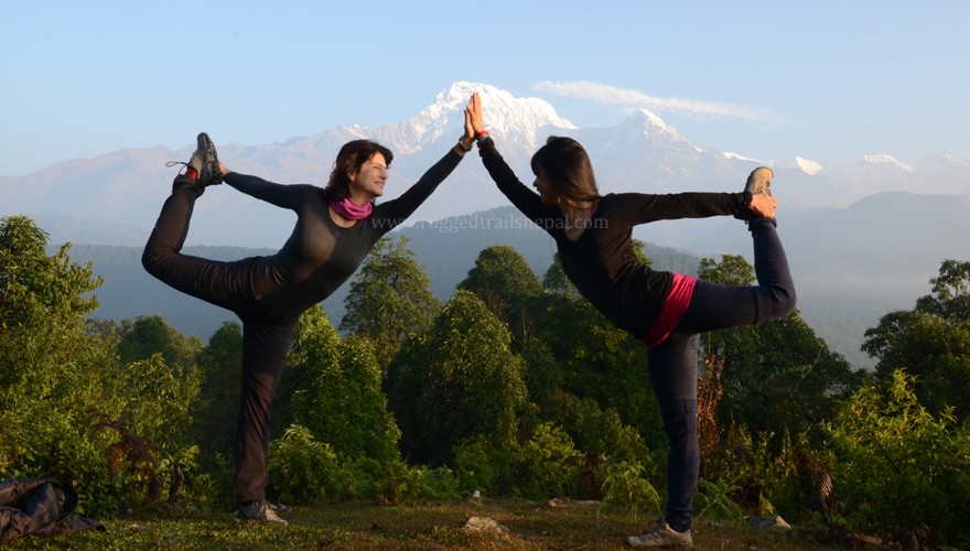 yoga trek in nepal in annapurna