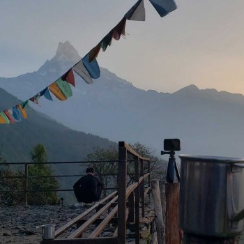 mardi himal trek-rest camp