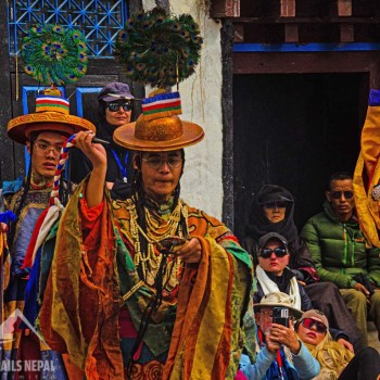 upper mustang tiji festival mask dance