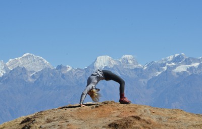 yoga in the mountains nepal