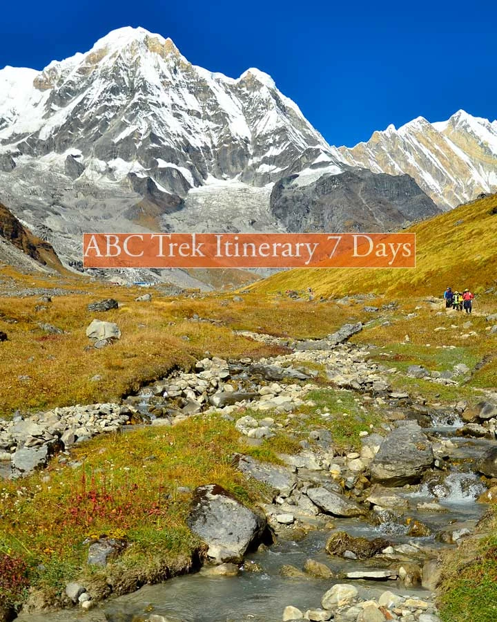 abc trek itinerary annapurna base camp to bamboo