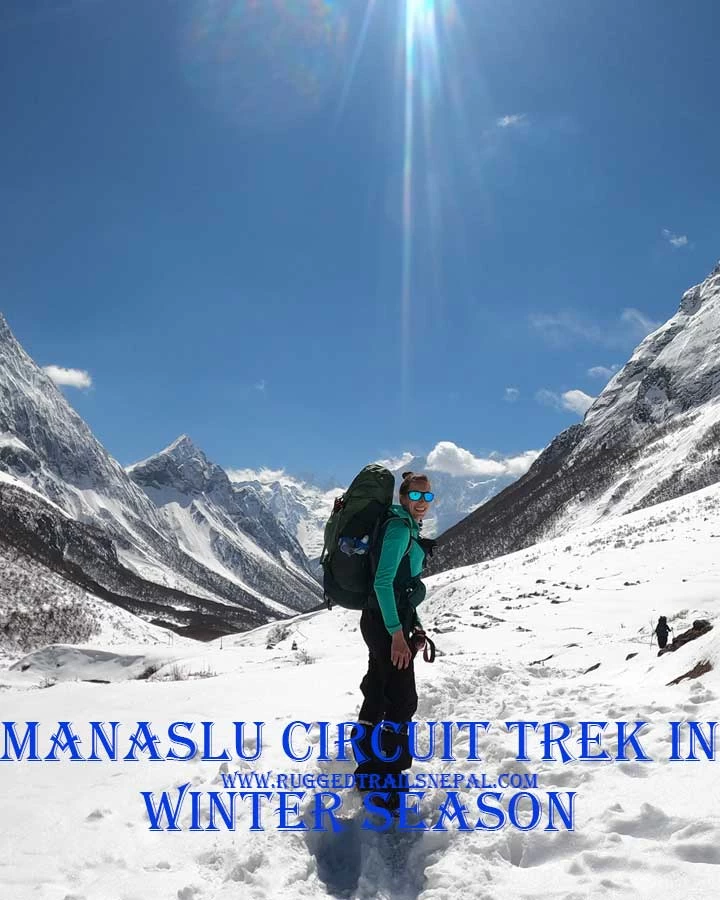 manaslu circuit trek in winter season